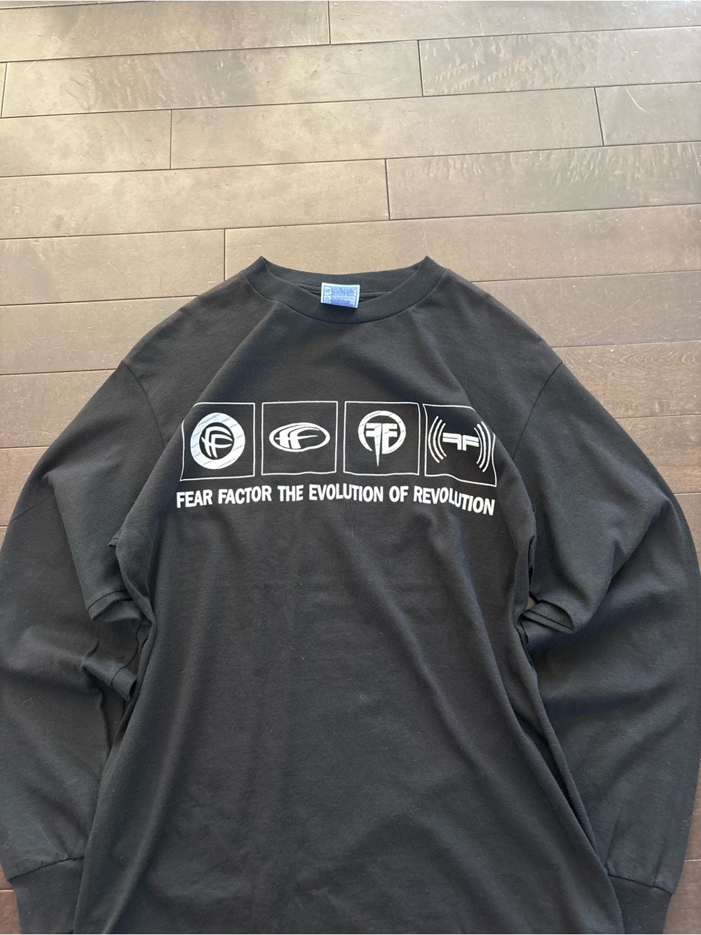 BRAND NEW vintage fear factor band tee long sleeve